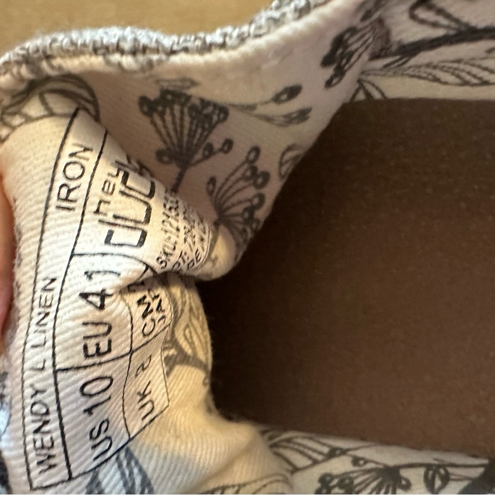 HEYDUDE Wendy Linen Shoes  Iron, Gray Size 10 - Picture 8 of 10